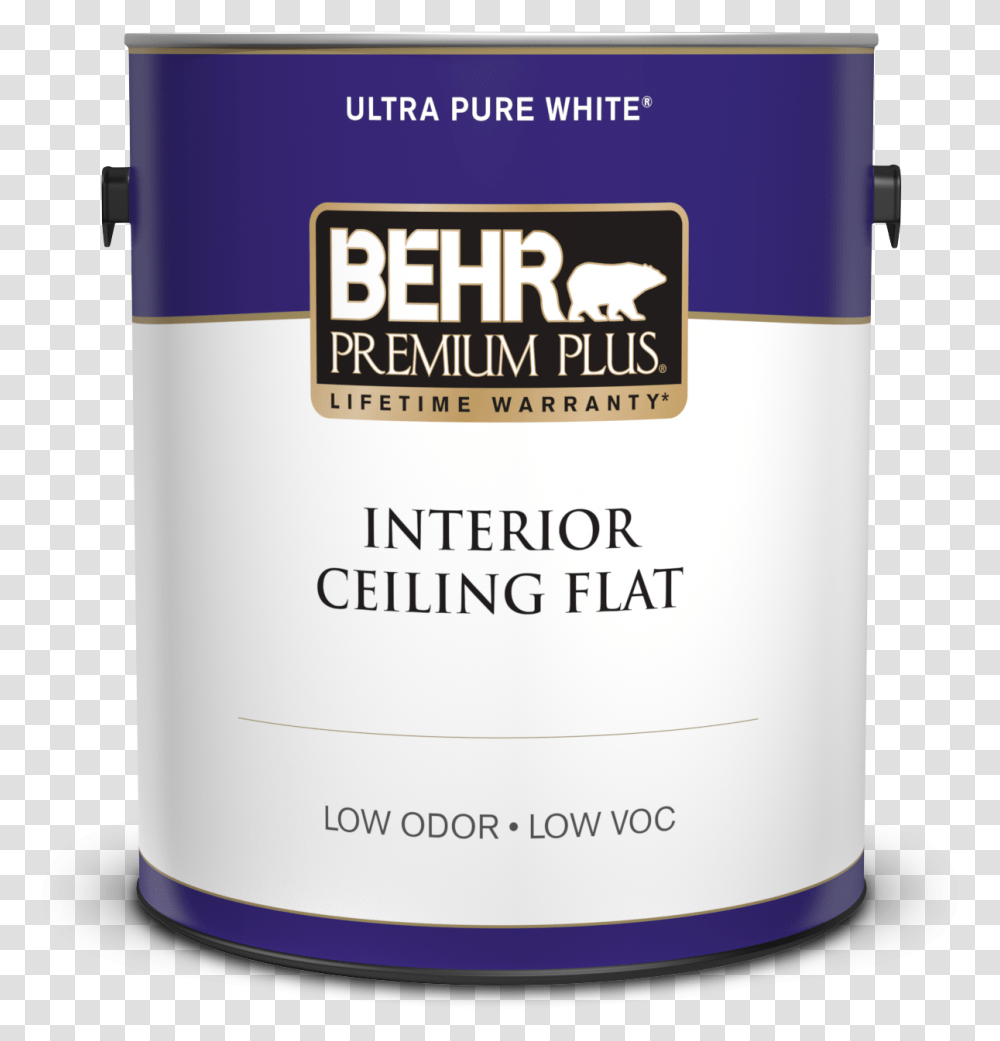 Can Behr Premium Plus Ultra Interior Ceiling Flat Paint Behr Premium Plus Ultra, Paint Container, Alcohol, Beverage, Drink Transparent Png