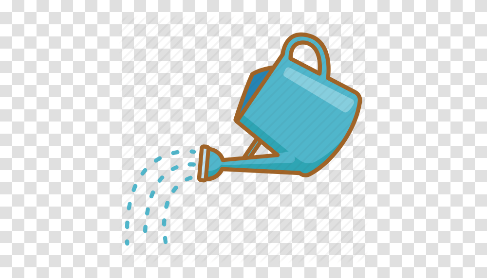 Can Gardening Pot Pouring Sprinkling Water Watering Icon, Tin, Watering Can Transparent Png