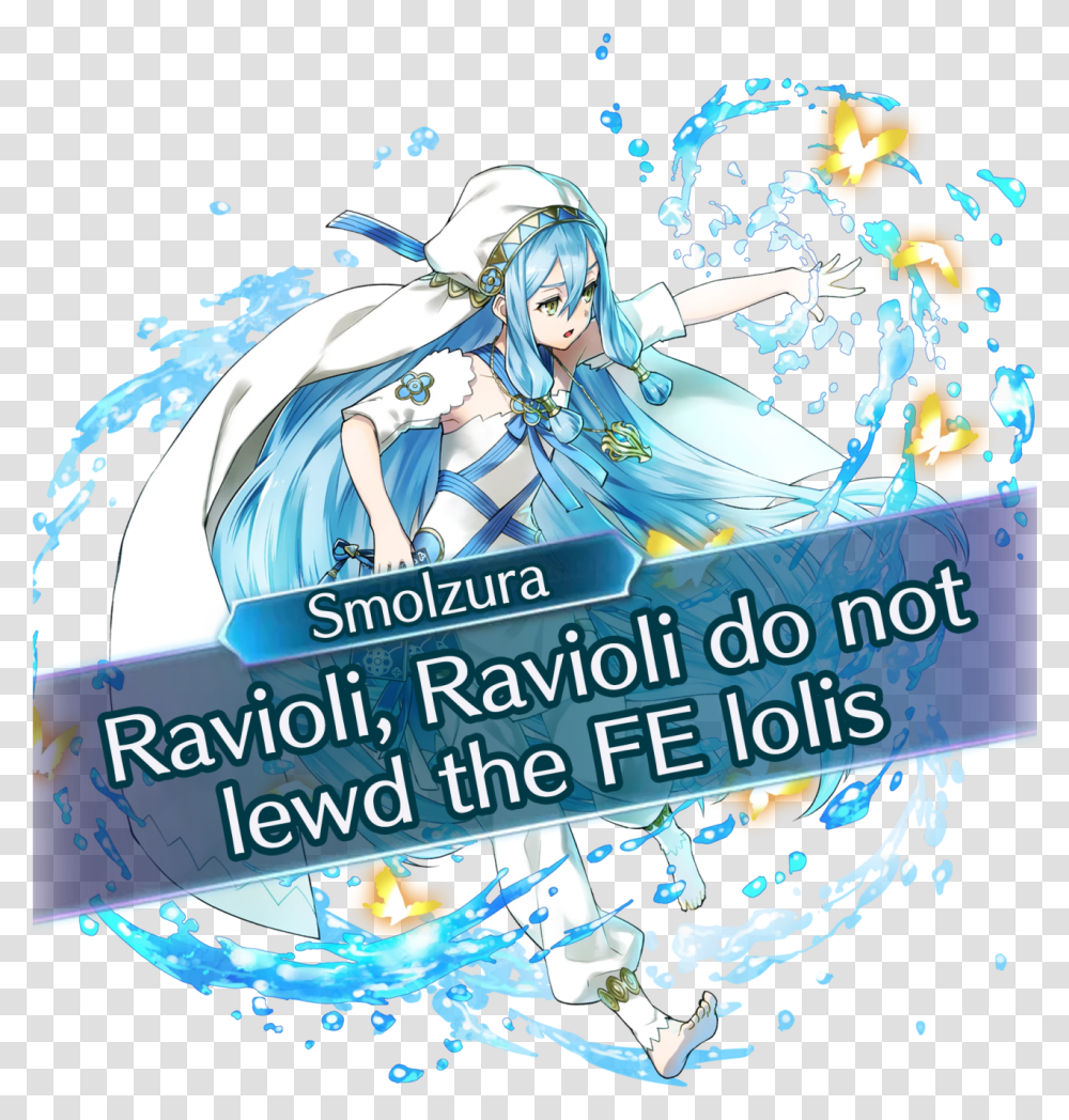 Can I Request Either Ylgr Or Baby Azura Saying Quotravioli Azura Fire Emblem, Person, Advertisement Transparent Png