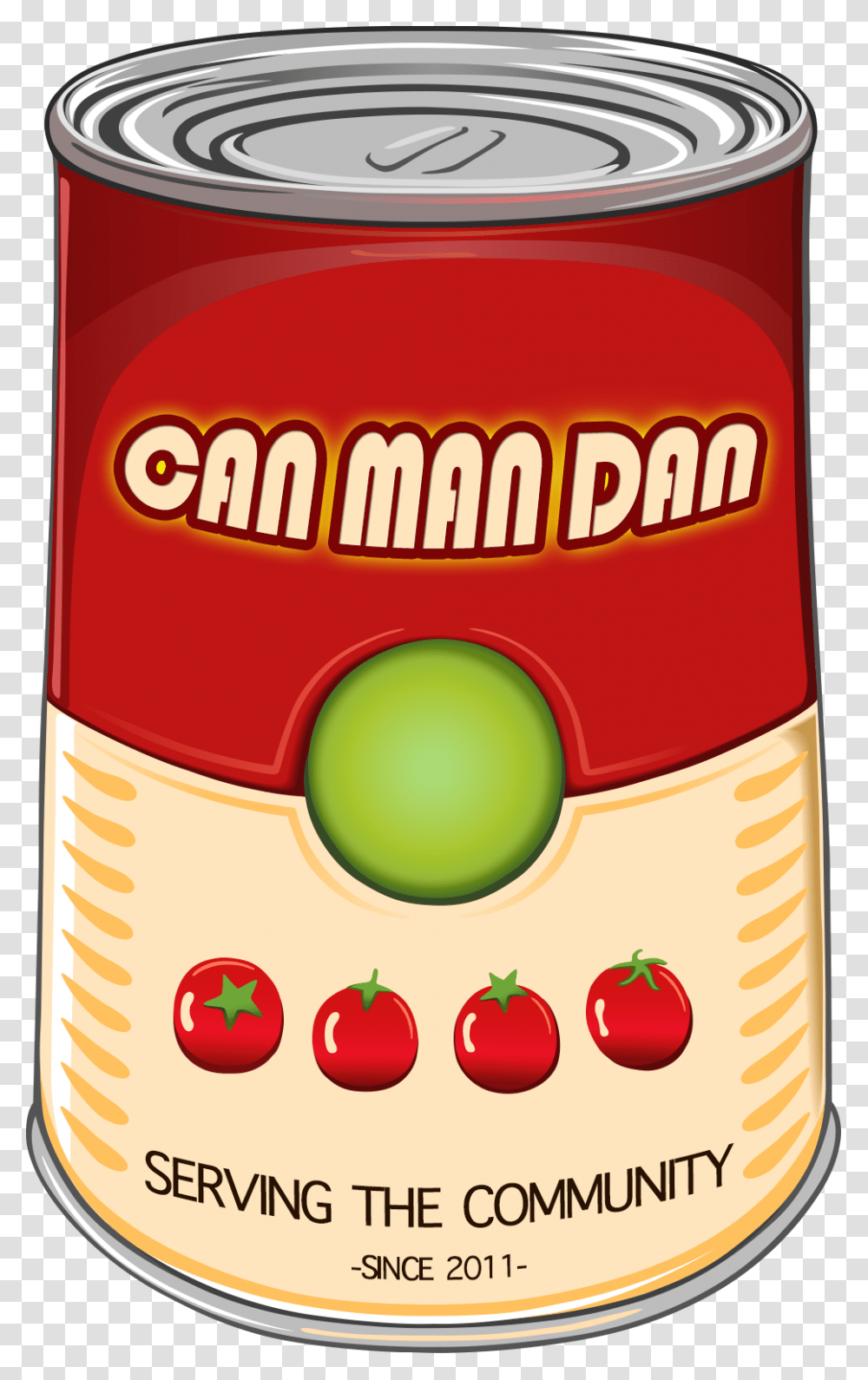 Can Man Dan Banner Can Clipart Background, Canned Goods, Aluminium, Food, Tin Transparent Png
