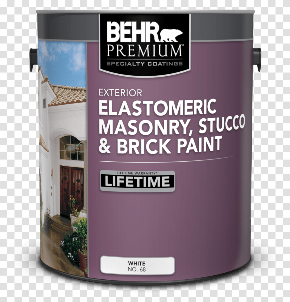 Can Of Behr Elastomeric Masonry Stucco Amp Brick Paint Box, Tin, Paint Container, Aluminium, Spray Can Transparent Png