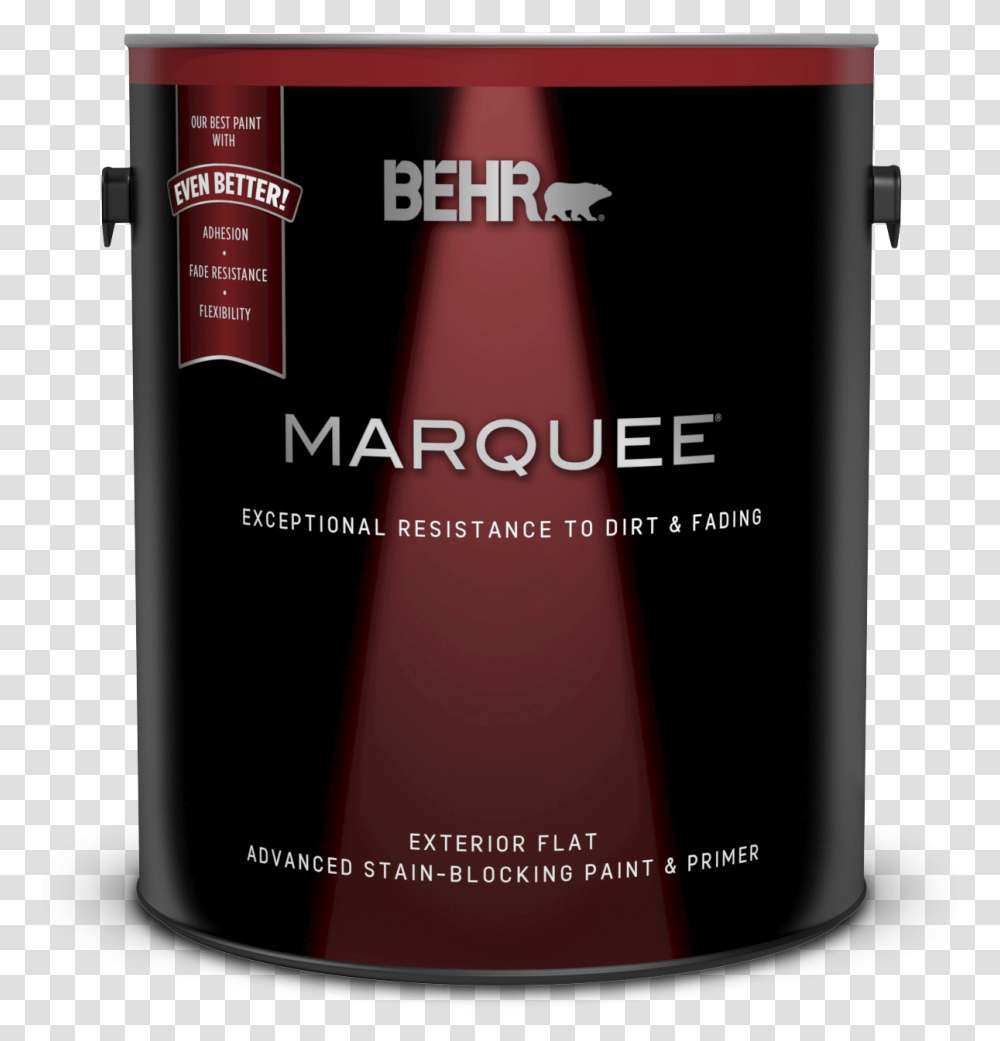 Can Of Behr Marquee Exterior Flat Paint And Primer Behr Marquee Exterior Flat, Tin, Bottle, Beer, Alcohol Transparent Png