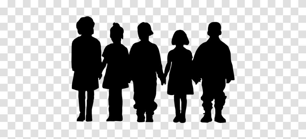 Can Someone Please Help Me Make A Silhouette Image Of Children Transparent Png