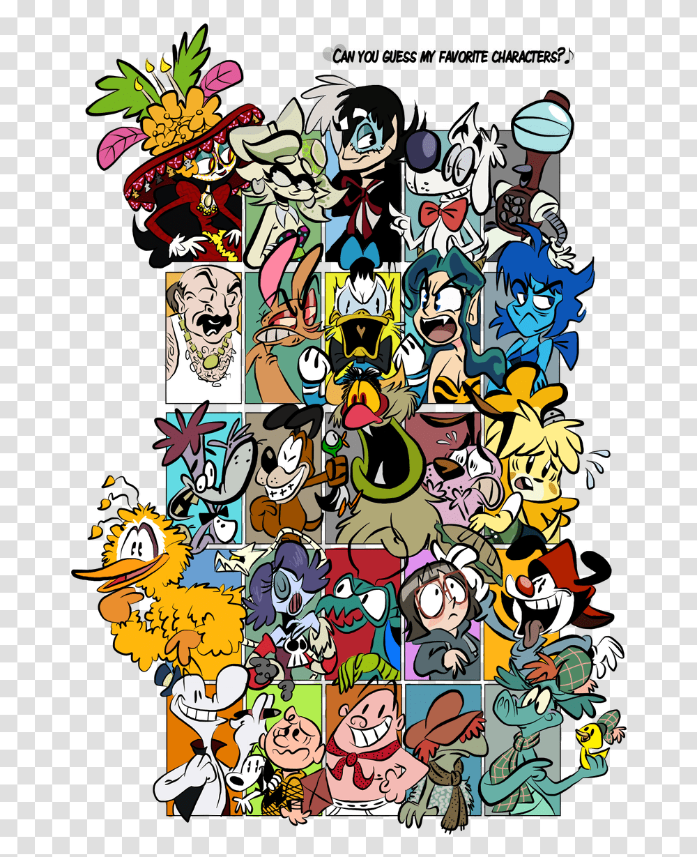 Can You Guess My Favorite Characters, Label, Sticker, Doodle Transparent Png
