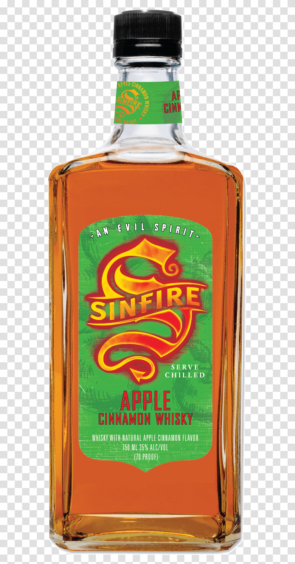 Can You Out Fireball Fireball By Adding Apples To The Sinfire Apple Cinnamon Whiskey, Absinthe, Liquor, Alcohol, Beverage Transparent Png