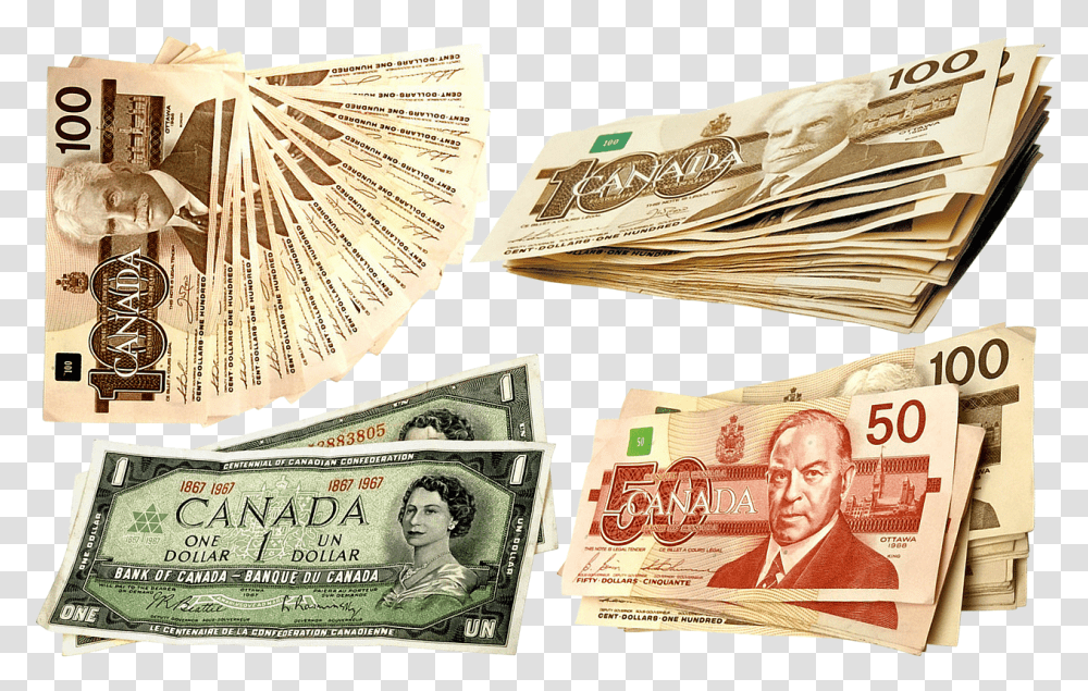 Canada 1 Dollar, Money, Person, Human, Flyer Transparent Png