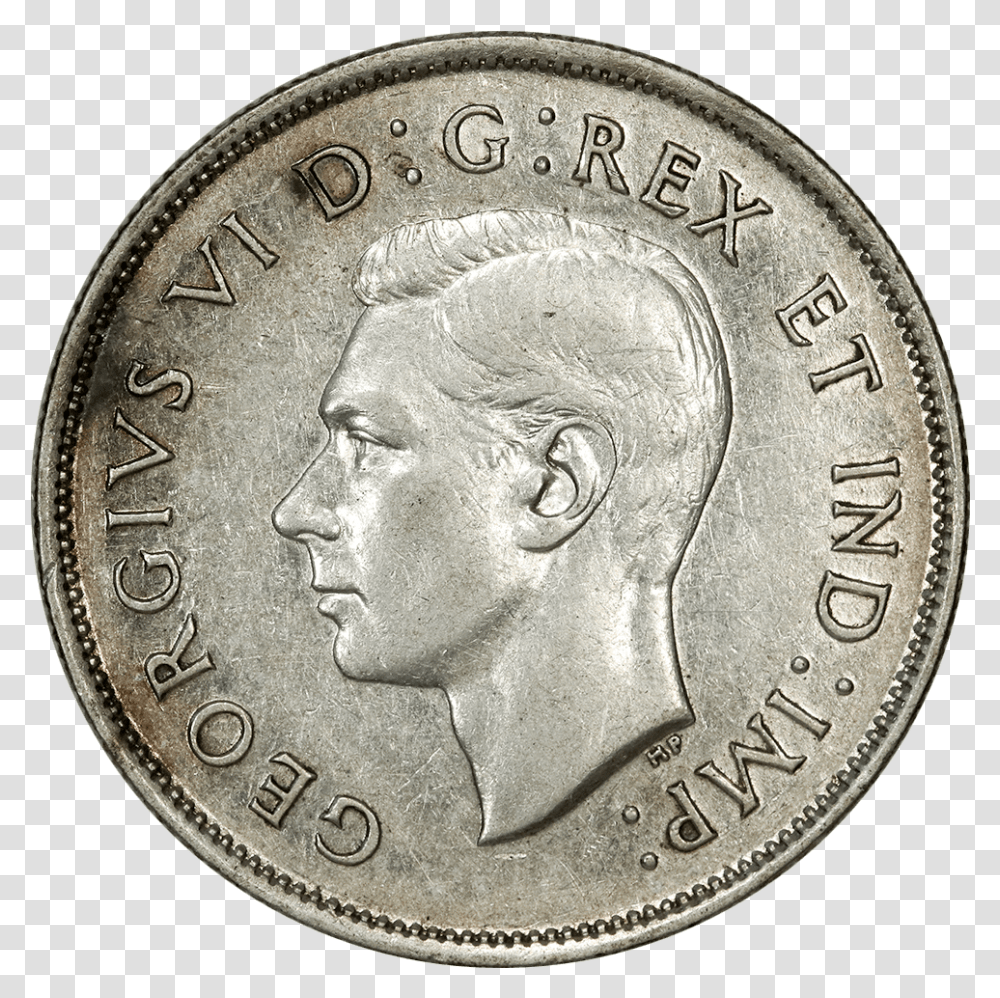 Canada 50 Cent Silver Km Cash, Coin, Money, Person, Human Transparent Png