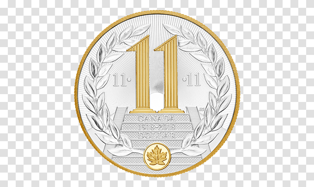 Canada Armistice Coin, Money, Nickel, Painting Transparent Png