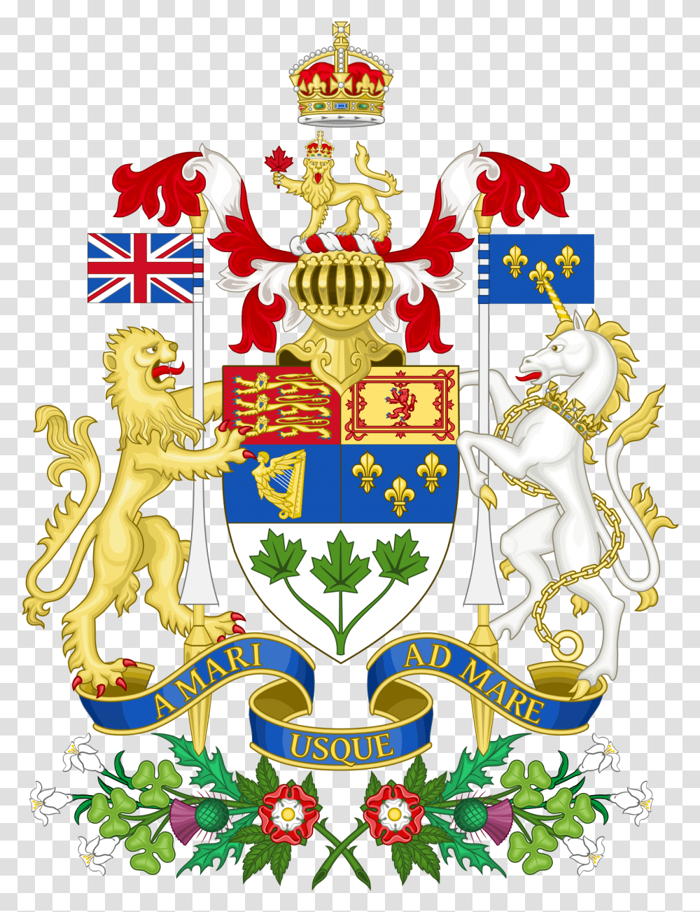 Canada Coat Of Arms, Emblem, Logo, Trademark Transparent Png
