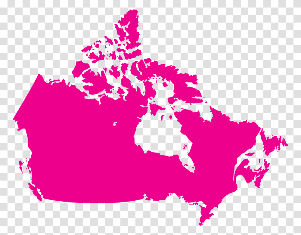 Canada Country Map Map Of Canada, Diagram, Plot, Atlas, Graphics Transparent Png