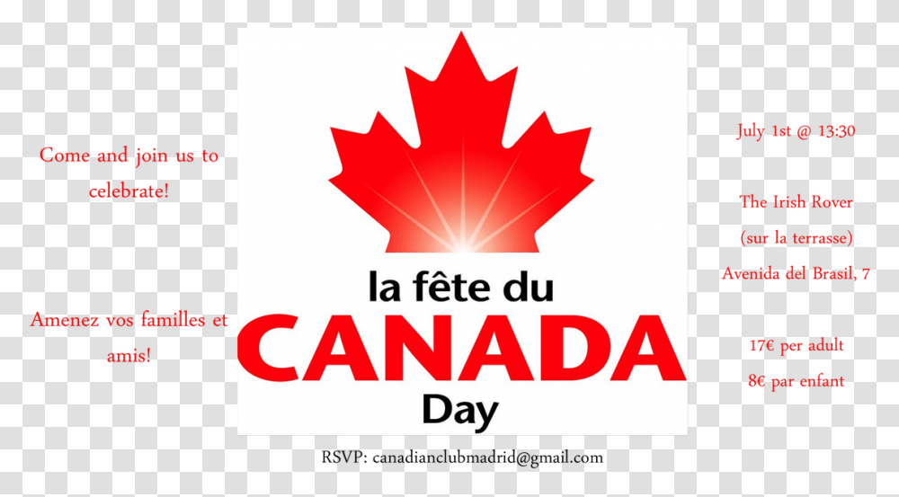Canada Day, Leaf, Plant, Tree, Flyer Transparent Png