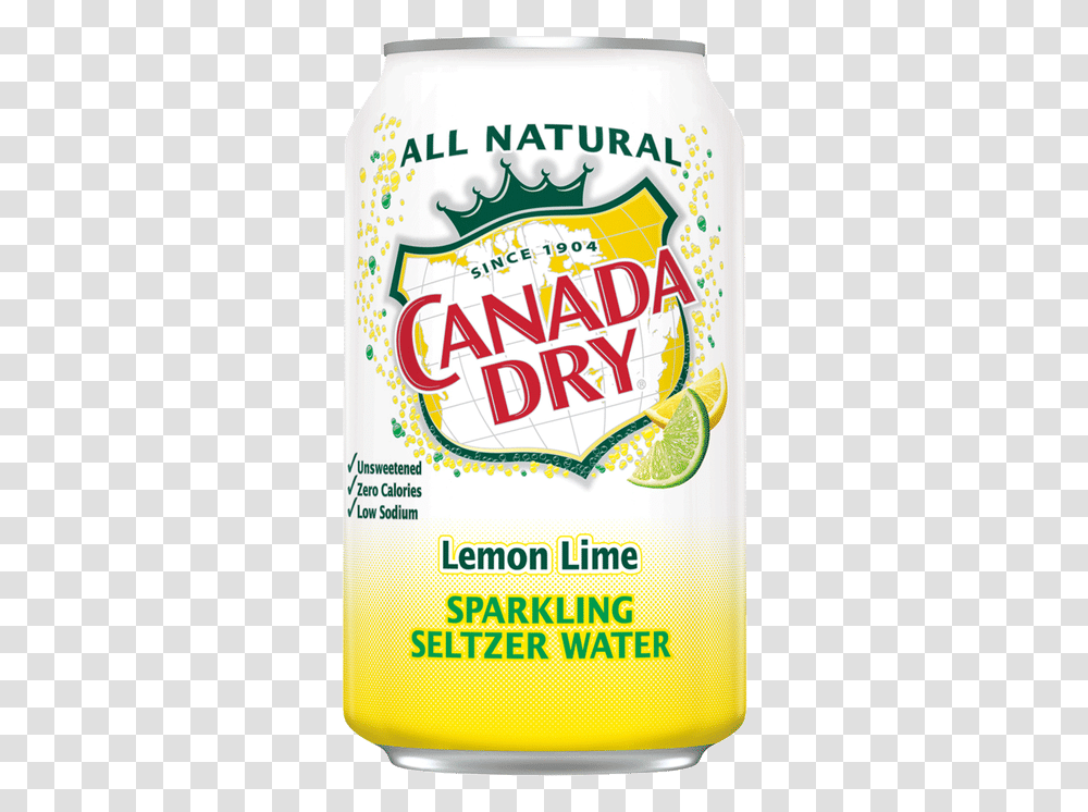 Canada Dry Sparkling Lemon Lime Alcoholic Beverage, Advertisement, Poster, Flyer, Paper Transparent Png