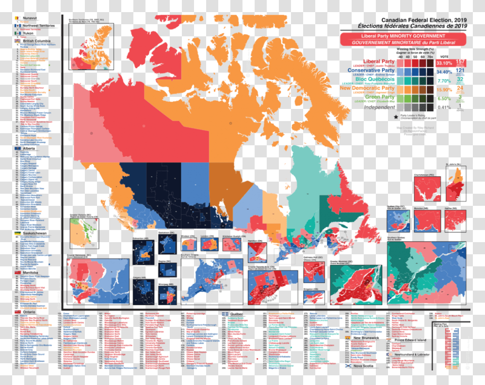 Canada Federal Election Map 2019, Monitor, Screen, Electronics, Display Transparent Png