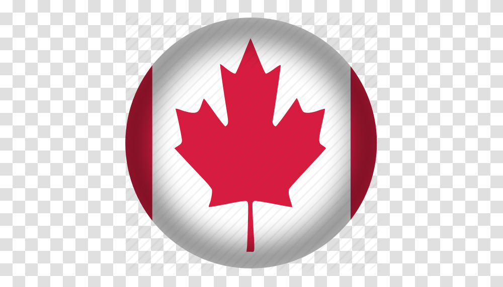 Canada Flag Circle Flag National Icon, Leaf, Plant, Tree, Maple Leaf Transparent Png