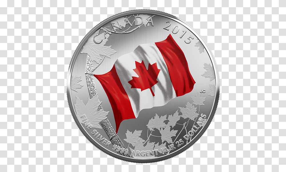 Canada Flag, Money, Coin, Silver, Nickel Transparent Png