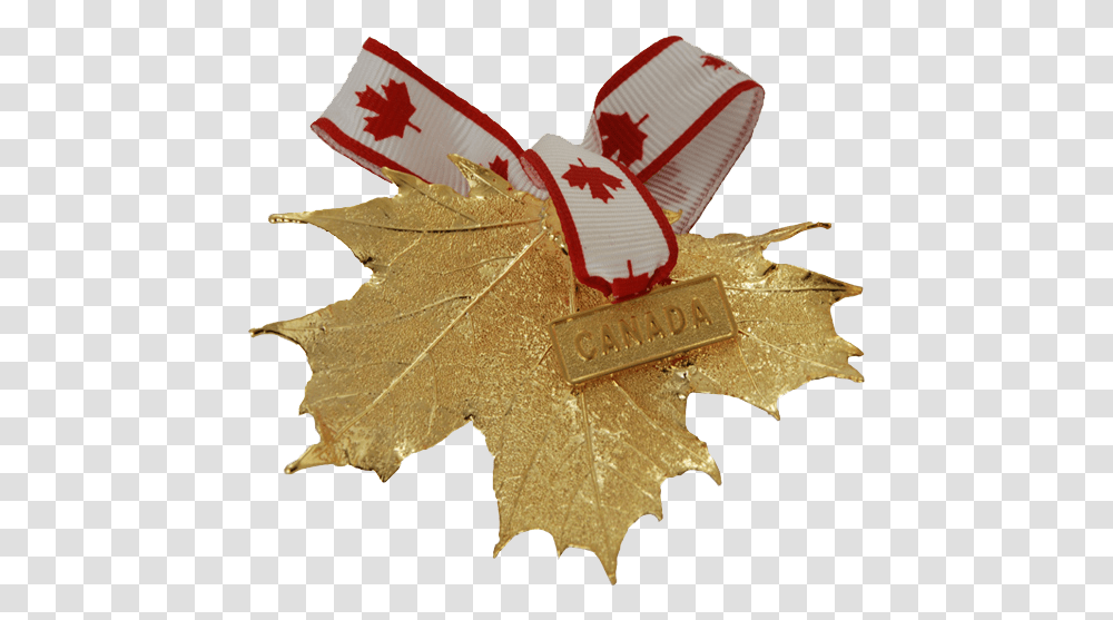 Canada Gold Maple Leaf Ornament Canada Gold, Plant, Cross Transparent Png