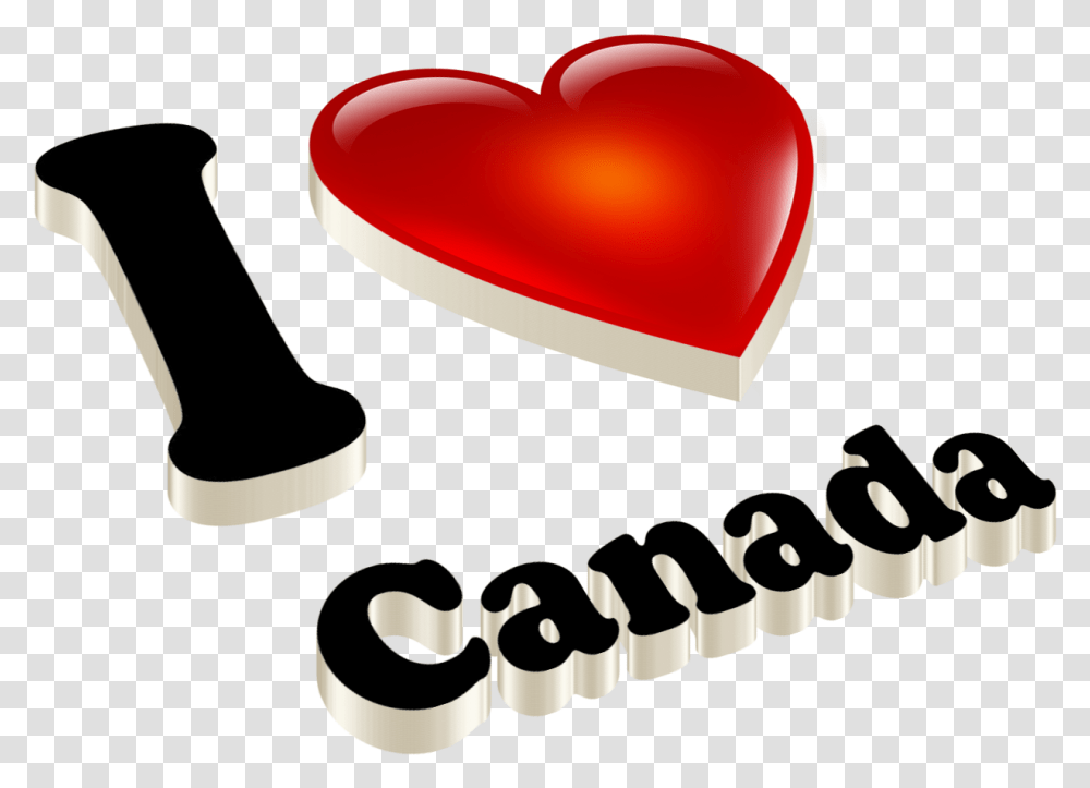 Canada Heart Love Canada, Label, Apparel Transparent Png