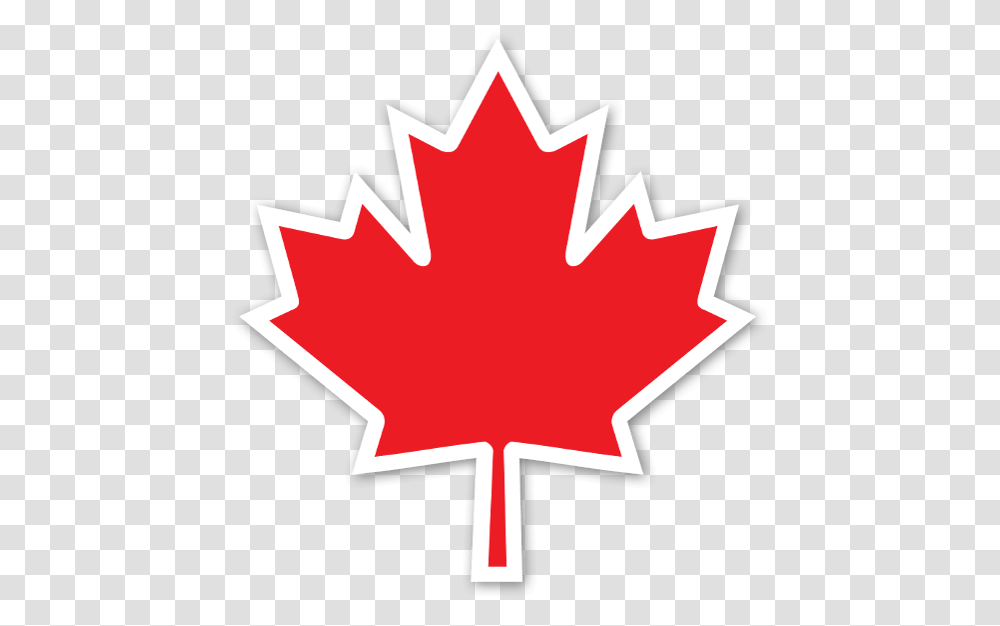 Canada Leaf Sticker Canadian Flag, Plant, First Aid, Tree, Maple Leaf Transparent Png