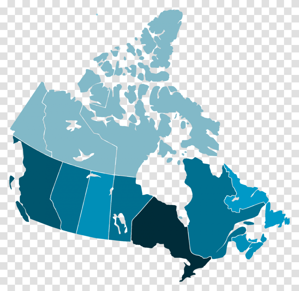 Canada Map Map Of Canada Black, Diagram, Plot, Atlas, Bird Transparent Png
