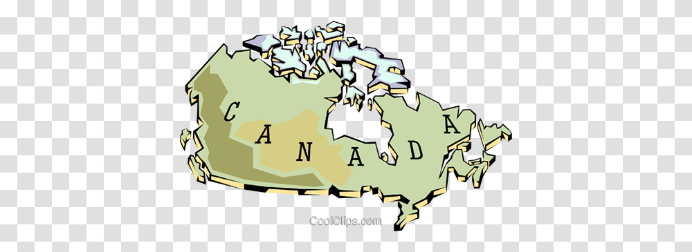 Canada Map Royalty Free Vector Clip Art Illustration, Diagram, Plot, Atlas, Neighborhood Transparent Png