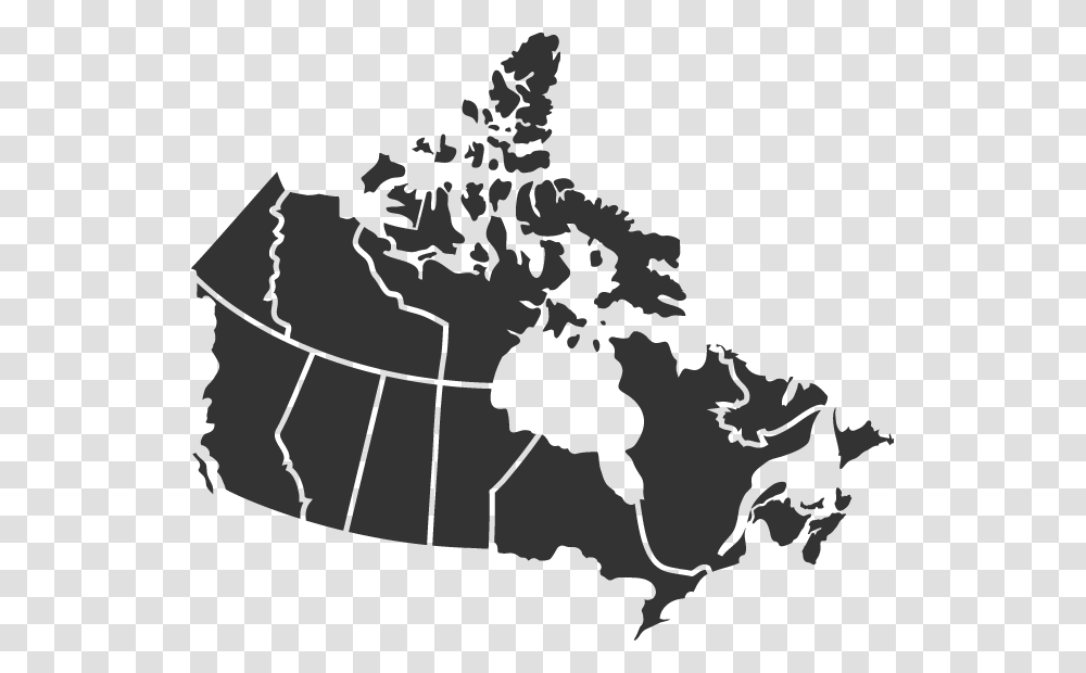 Canada Map With Names, Diagram, Atlas, Plot, Bird Transparent Png