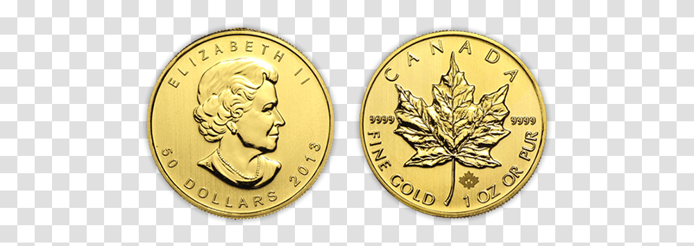 Canada Maple Leaf 2010 Canadian Maple Leaf Gold Coin, Money Transparent Png