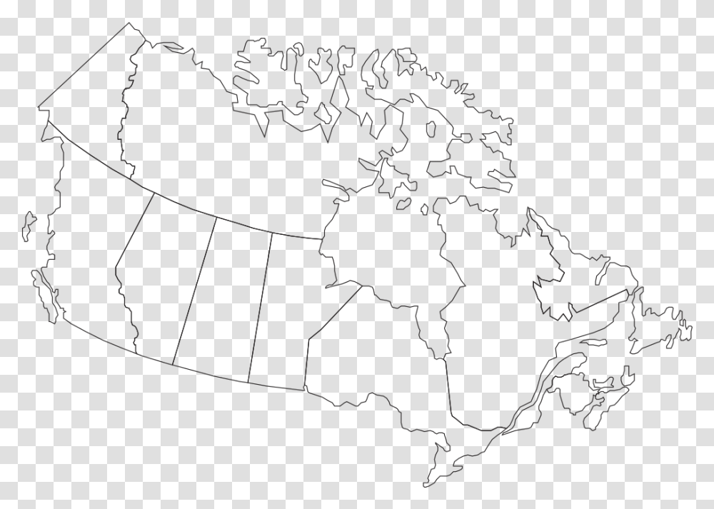 Canada Maple Leaf Svg Clip Arts Map Of Canada Outline, Outdoors, Water, Silhouette Transparent Png