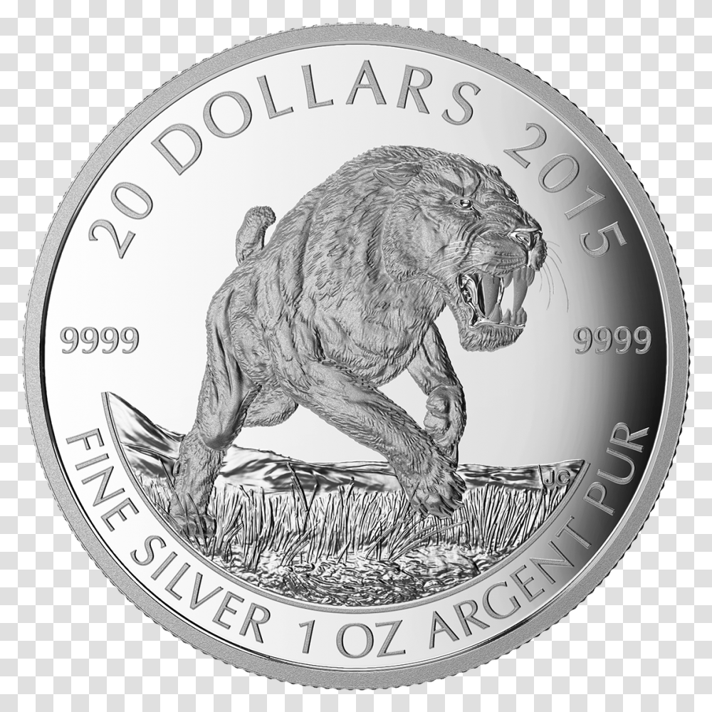 Canada Prehistoric Animals Coins, Money, Nickel Transparent Png