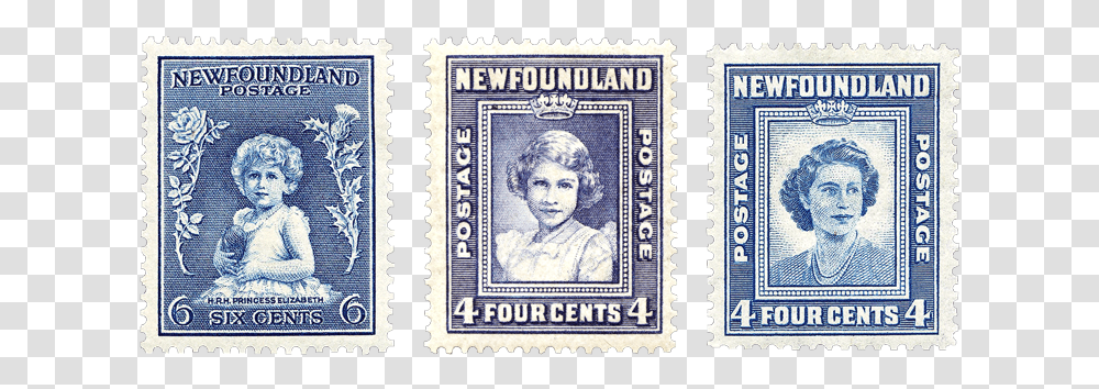 Canada Princess Elizabeth Stamps Postage Stamp, Person, Human, Passport, Id Cards Transparent Png