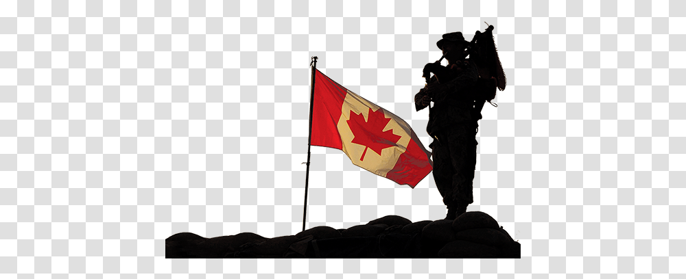 Canadian Armed Forces Members Share Your Story - The Maple Canadian Soldier Silhouette, Flag, Symbol, Person, Human Transparent Png