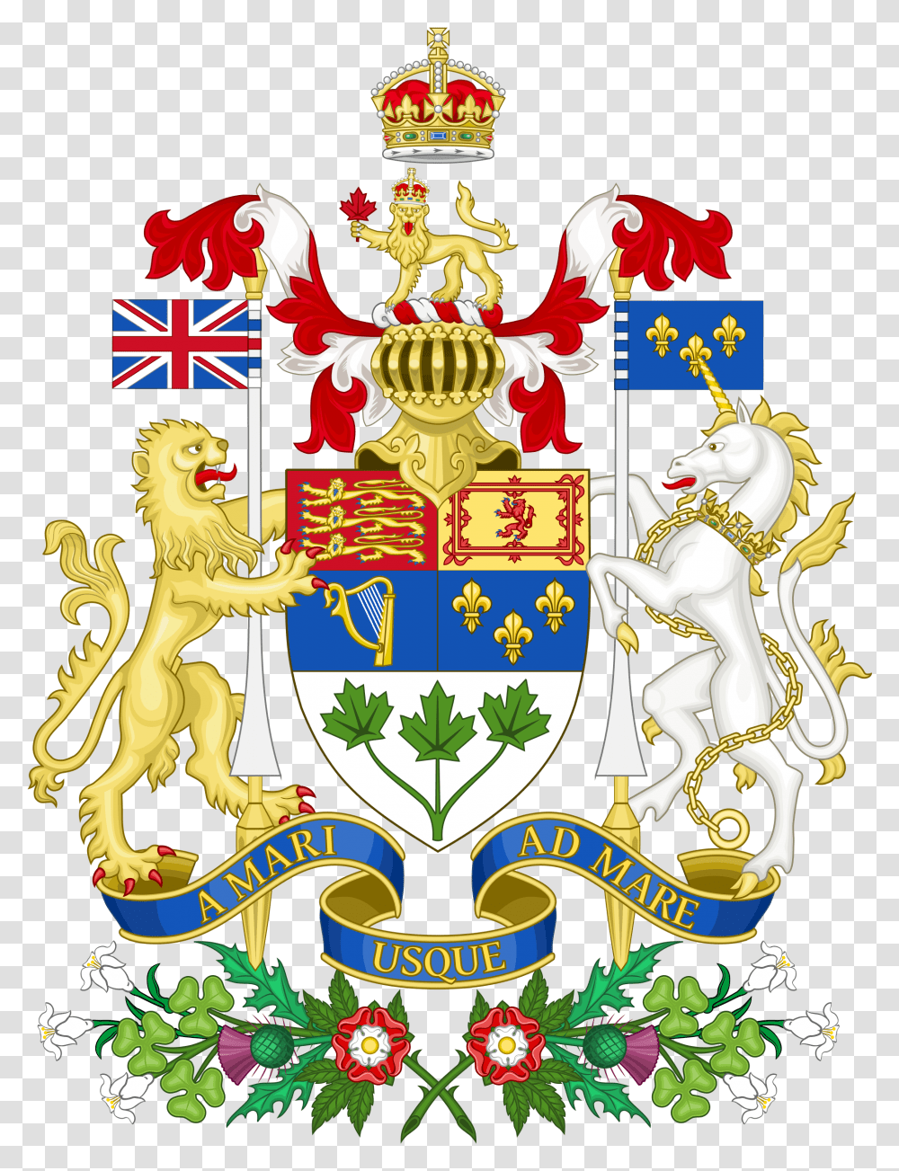 Canadian Coat Of Arms, Emblem, Logo, Trademark Transparent Png