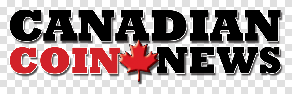 Canadian Coin News Logo Maple Leaf, Label, Plant, Tree Transparent Png
