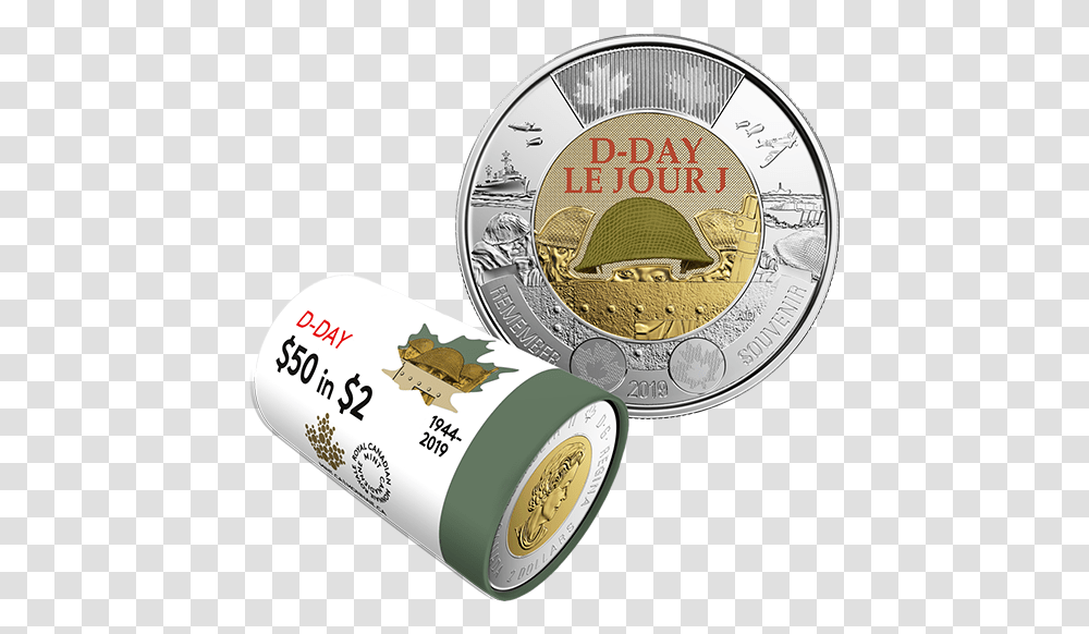 Canadian D Day Coin, Money Transparent Png