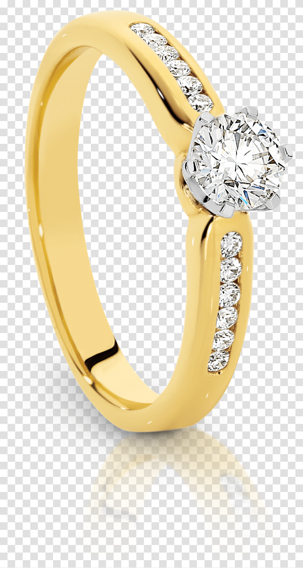 Canadian Fire Solitaire With Shoulders Hd Download Engagement Ring, Gold, Jewelry, Accessories, Accessory Transparent Png