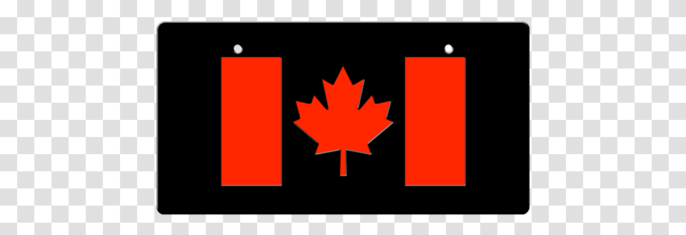 Canadian Flag Led License Plate Cover Canada Flag Number Plate, Leaf, Plant, Tree, Logo Transparent Png