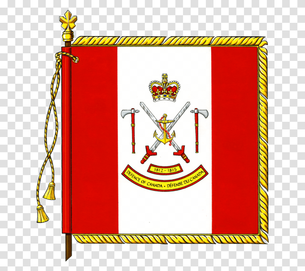 Canadian Forces War Of 1812 Commemorative Banner Canadian Flag War Of, Armor, Shield Transparent Png