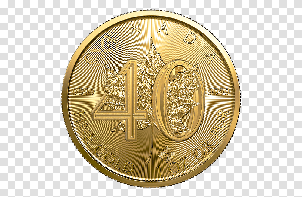 Canadian Gold Maple Leaf Coin, Clock Tower, Architecture, Building, Money Transparent Png