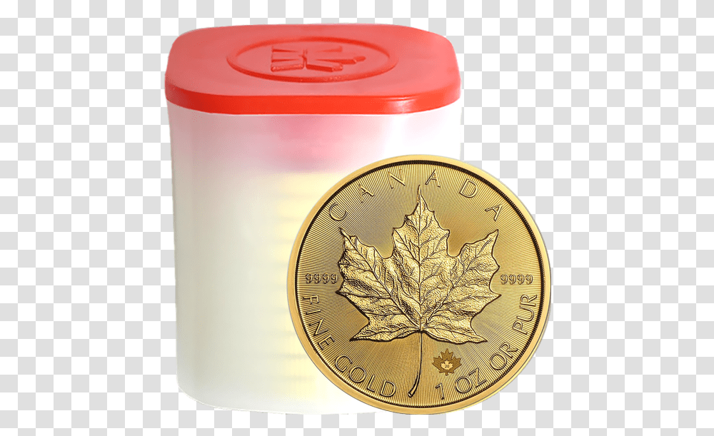 Canadian Maple Leaf 1 Oz Gold 2020 Air Tite Gold Maple Leaf, Coin, Money Transparent Png