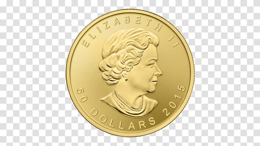 Canadian Maple Leaf Gold Coin 1 Ounce Gold Coin Canada, Money Transparent Png