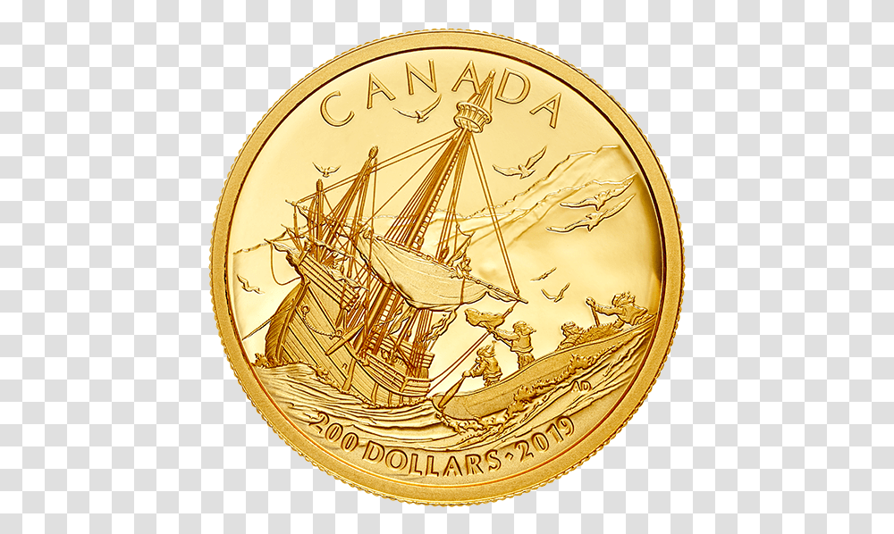 Canadian Maple Leafs Gold Coins, Money, Boat, Vehicle, Transportation Transparent Png