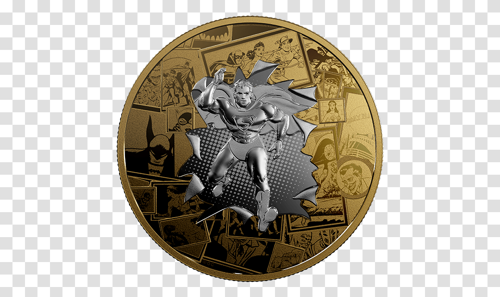 Canadian Mint Superman 2017, Person, Human, Coin, Money Transparent Png