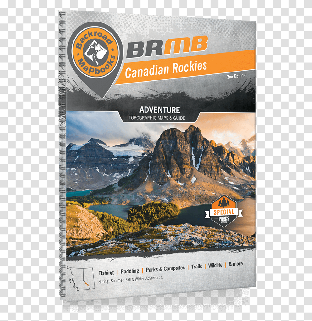 Canadian Rockies 3rd Edition Canadian Rockies Trails Map, Advertisement, Poster, Flyer, Paper Transparent Png
