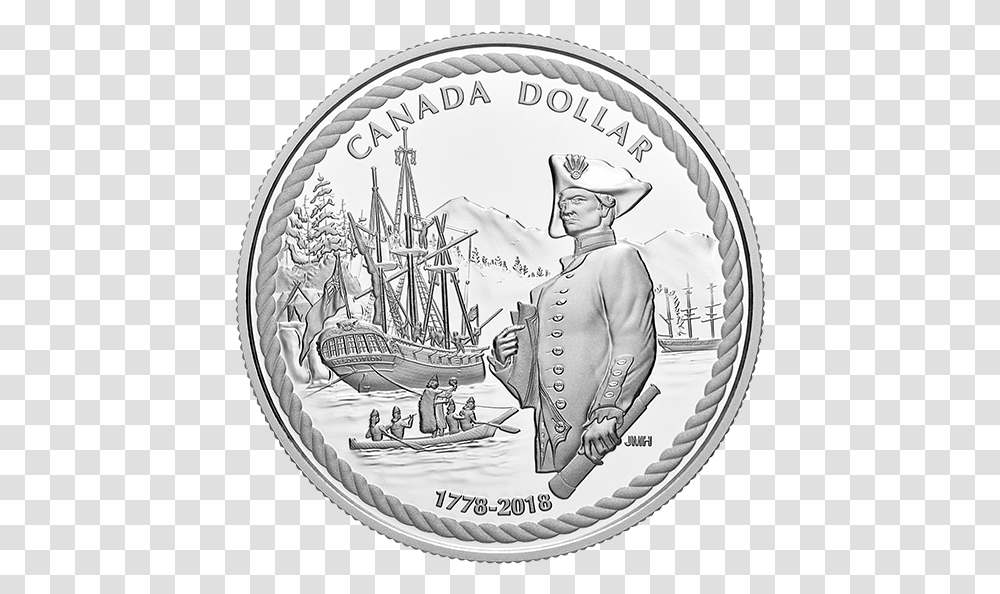Canadian Silver Dollar 2018, Coin, Money, Person, Human Transparent Png