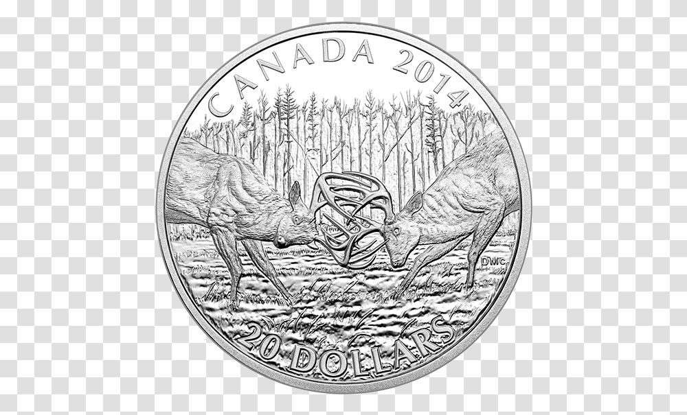 Canadian Silver Maple Leaf Coin 2020, Money, Nickel, Bird, Animal Transparent Png