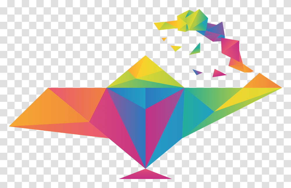 Canal Lmpada Mgica Triangle, Paper, Origami Transparent Png