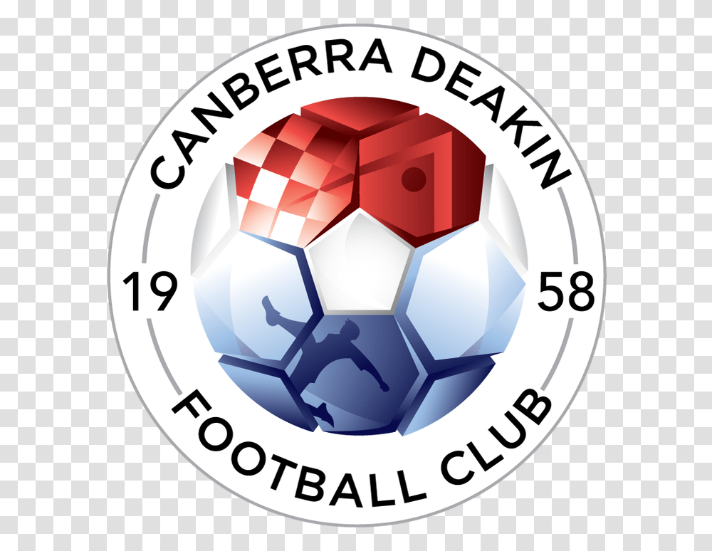 Canberra Deakin Football Club Canberra Football Club, Soccer Ball, Team Sport, Text, Symbol Transparent Png