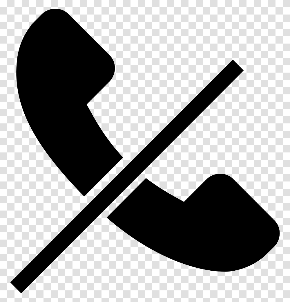 Cancel Call Instandhaltung Symbol, Axe, Tool, Stencil, Shovel Transparent Png