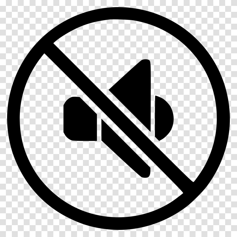 Cancel Mute Sound Volume Music Ban Halal, Sign, Road Sign Transparent Png
