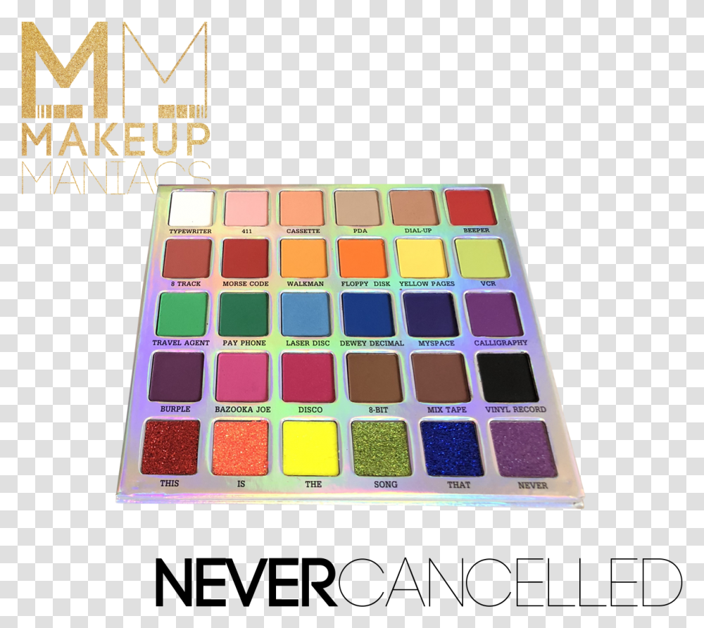 Canceled Eye Shadow, Palette, Paint Container, Computer Keyboard, Computer Hardware Transparent Png