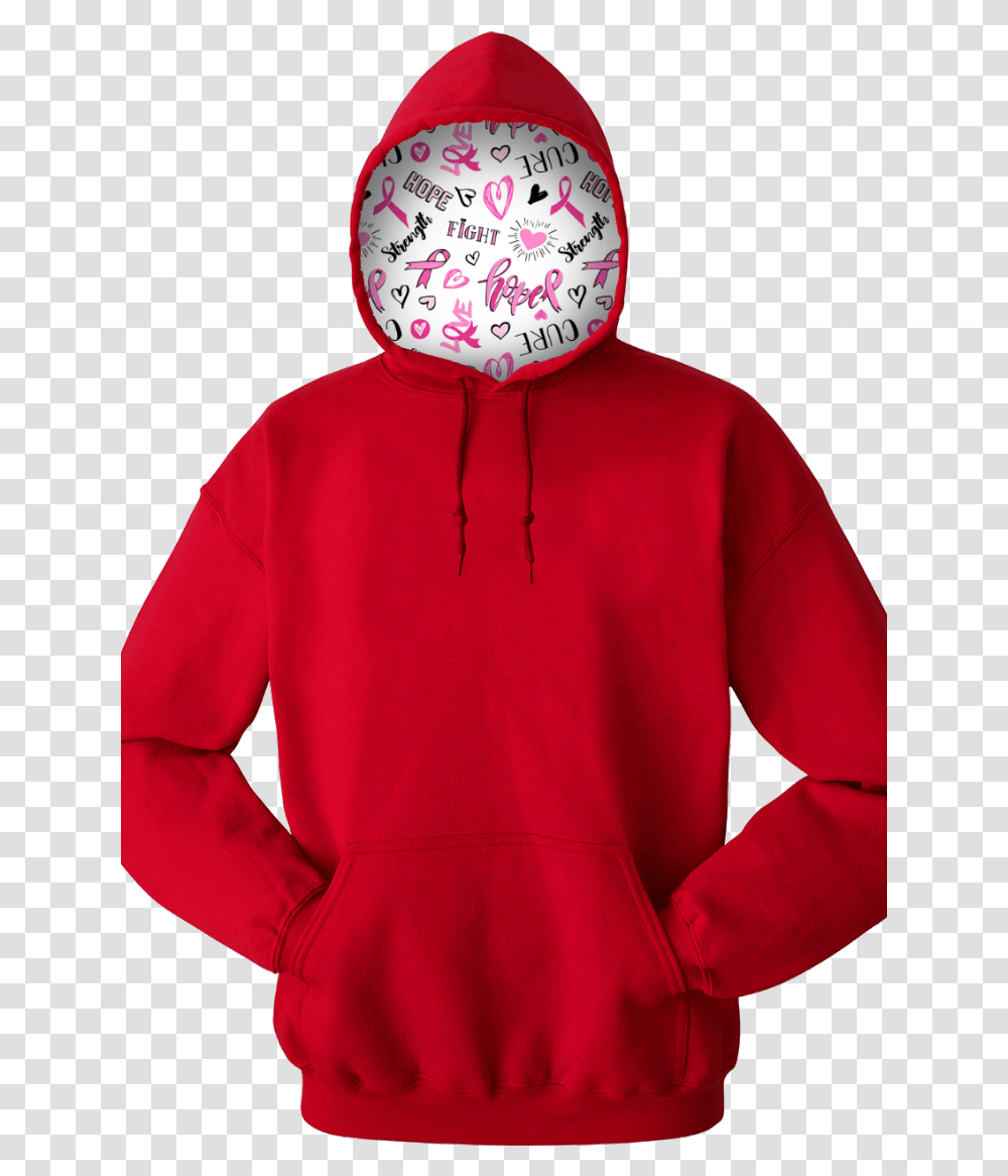 Cancer Care Pullover Red Extra Small Solid Hoodie, Apparel, Sweatshirt, Sweater Transparent Png